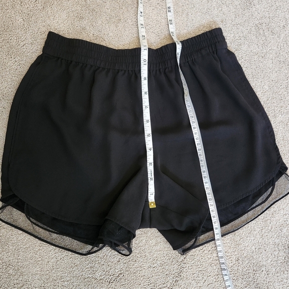 Aritzia Babaton Black Whimsigoth Dark Fairy Sheer Norbert Shorts Witchy Size S - Picture 7 of 13